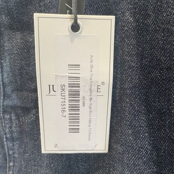 Judy Blue Womens High Waist Control Top Raw Hem Skinny Jeans 7/28 NWT - Picture 11 of 16